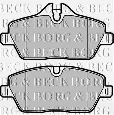 BORG & BECK bbp1926 -  Комплект тормозных колодок, дисковый тормоз